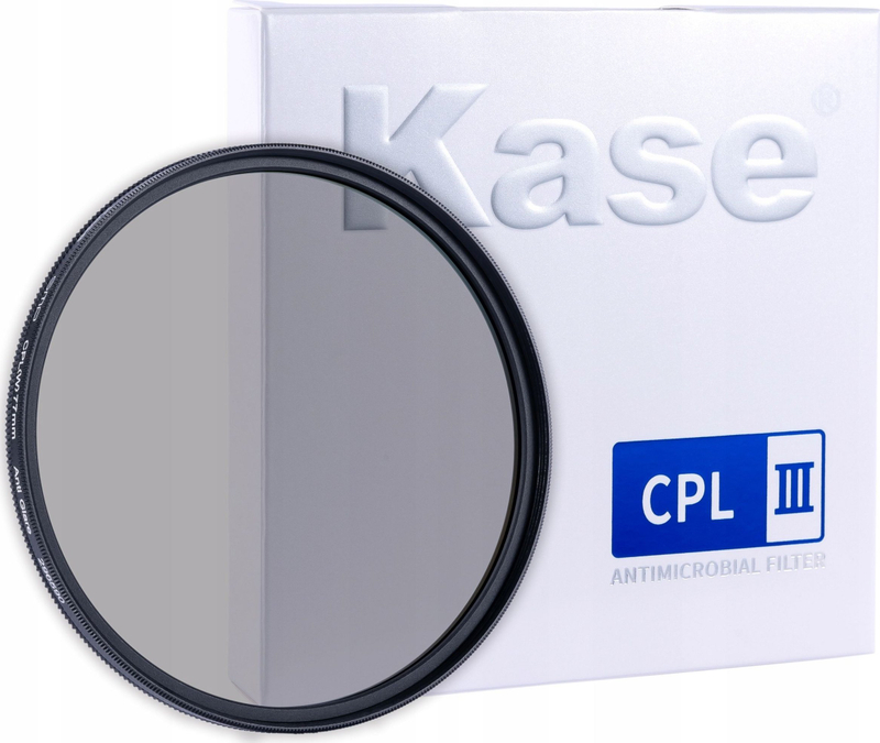 Filter rrethor polarizues Kase Premium CPL III, 58mm, i zi