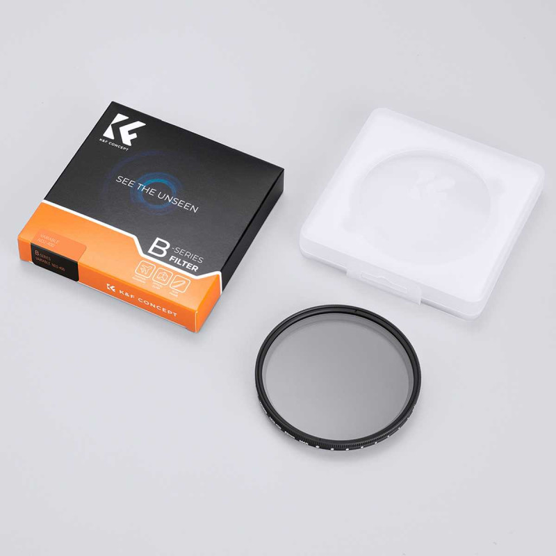 K&F Concept Slim Filtr ND Variabël 62mm
