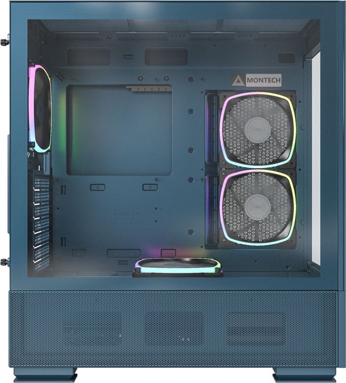 Kasë Montech SKY TWO ARGB, e kaltër, Midi Tower