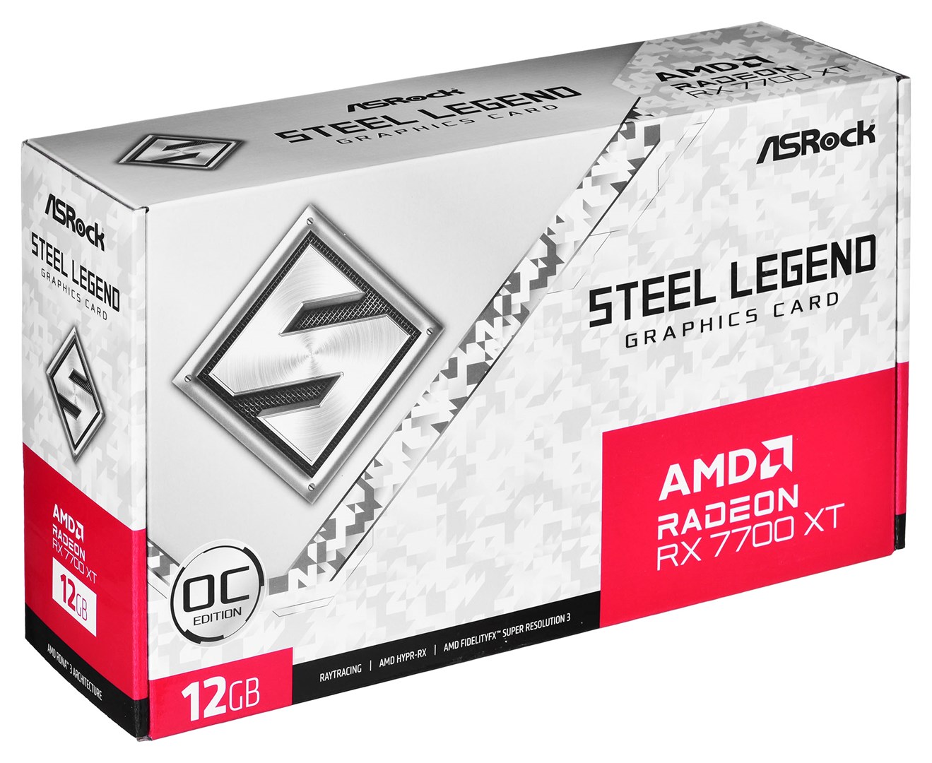 Kartelë grafike ASRock Radeon RX 7700 XT Steel Legend 12GB GDDR6