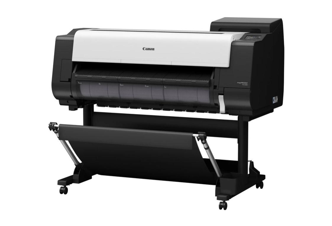 Printer large format Canon ImagePrograf TX-3200, inkjet 5 ngjyra pigment, 2400 x 1200 dpi, i bardhë