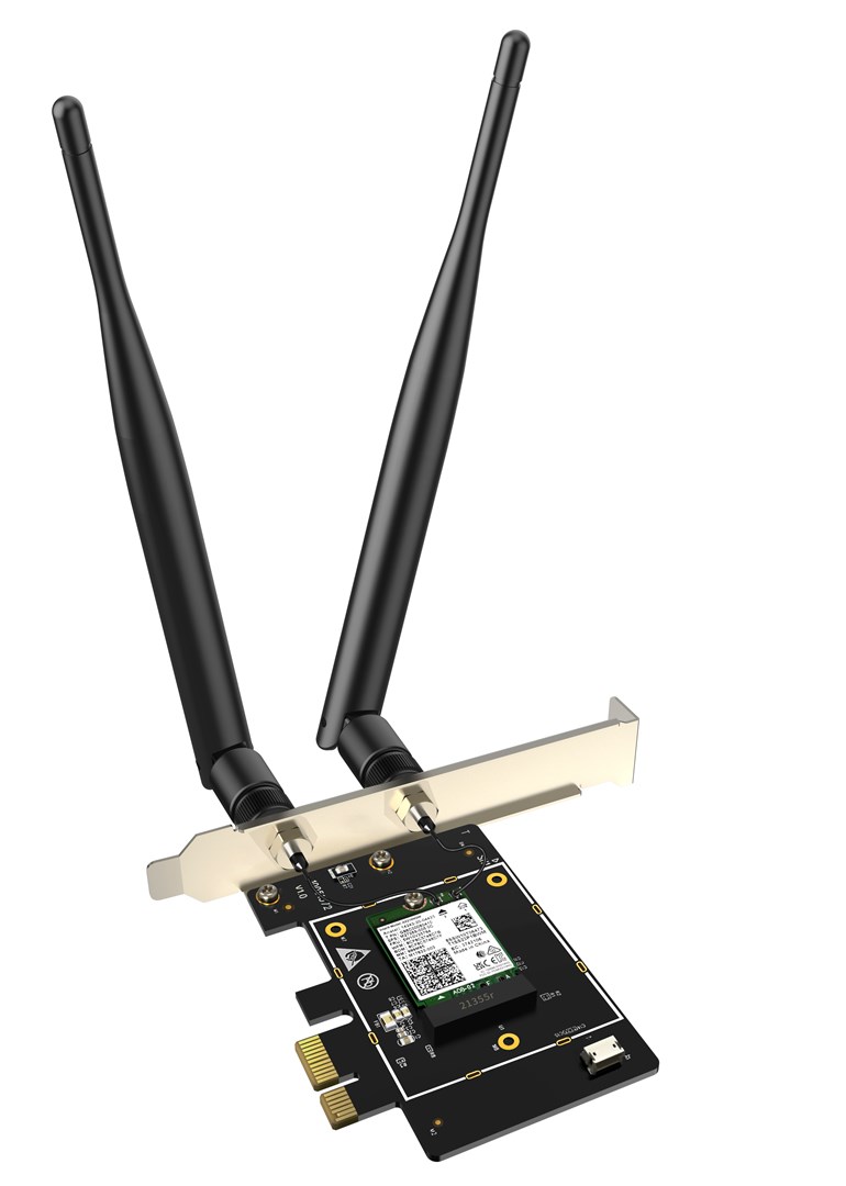 Kartë rrjeti TENDA E33, WiFi 6E, 2402 Mbps, e zezë