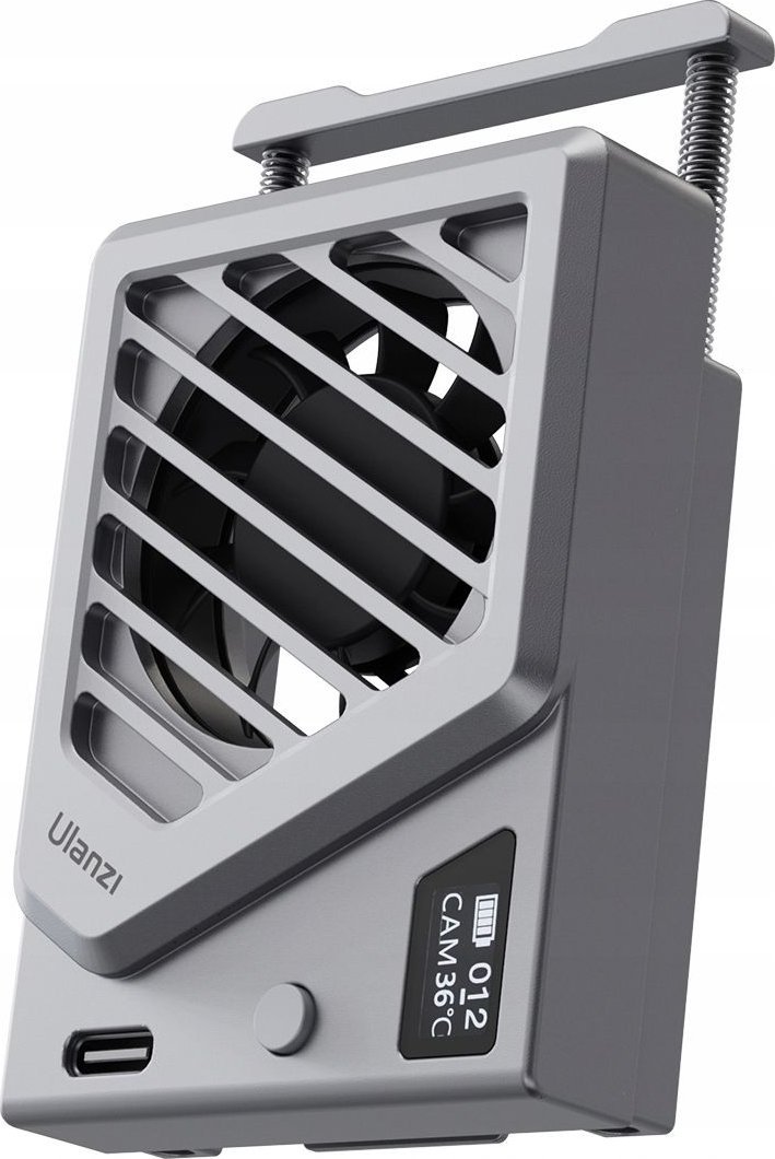 Ftohës ndriçimi Ulanzi Cooling Fan CA25 V2, me kapëse clamp, silver