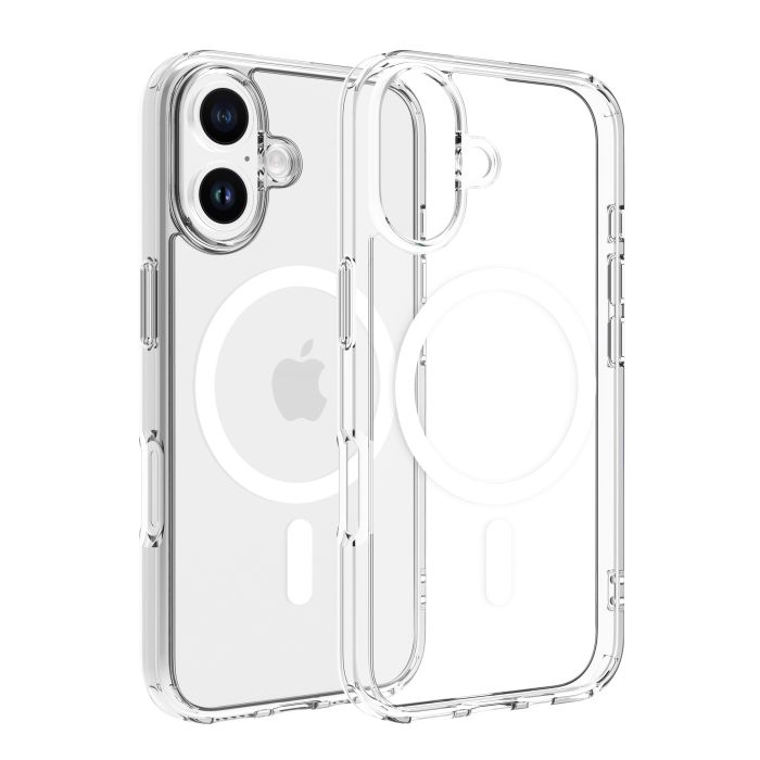 Dviced Magsafe iPhone 16 Clear Case, White
