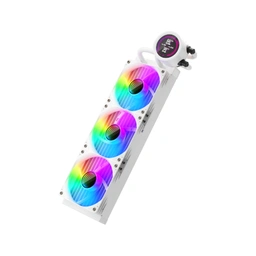 Ftohës uji për CPU 1STPLAYER TS4 360, radiator 360mm, ARGB, i bardhë
