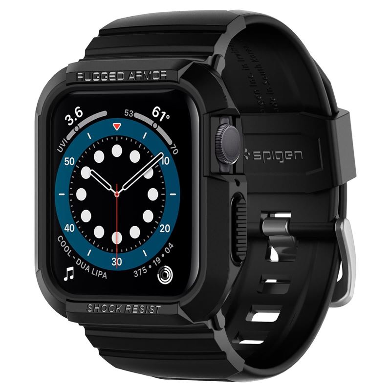 Mbështjellëse për Apple Watch 41mm/40mm Spigen Rugged Armor Pro, e zezë