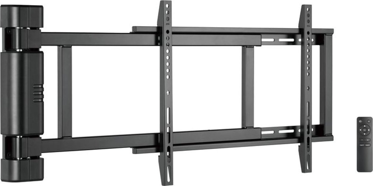 Braketë motorike për TV Equip, 32"-75", me telekomandë, e zezë