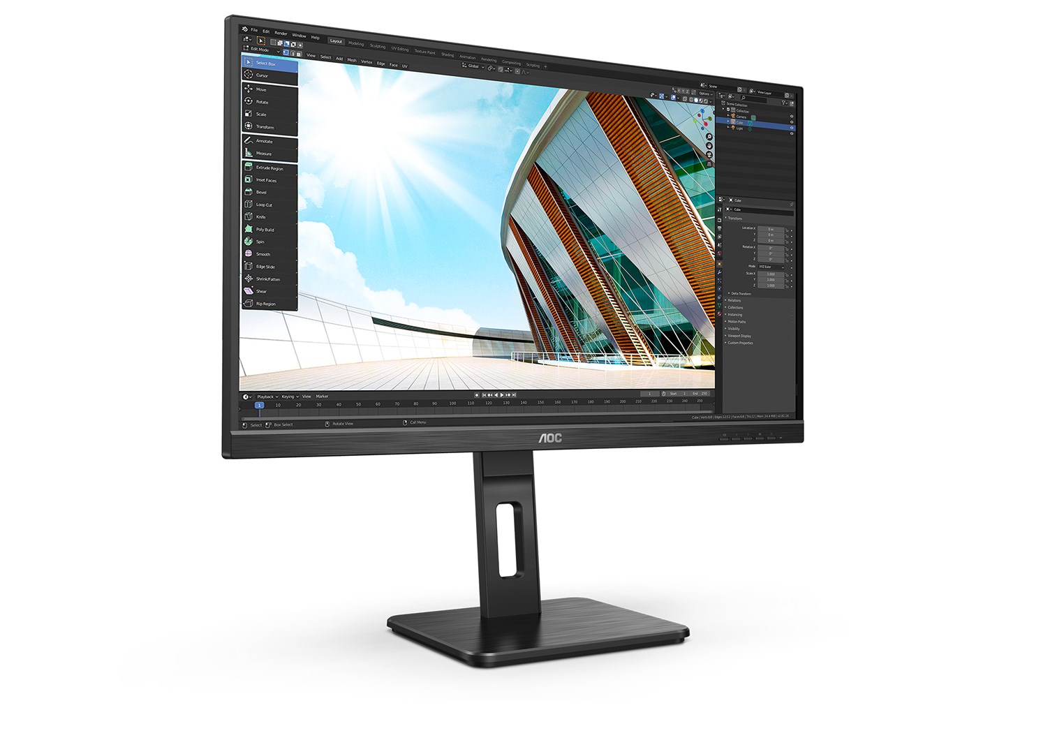 Monitor AOC Q27P2Q, 27", 2560 x 1440, Quad HD, 75 Hz, i zi