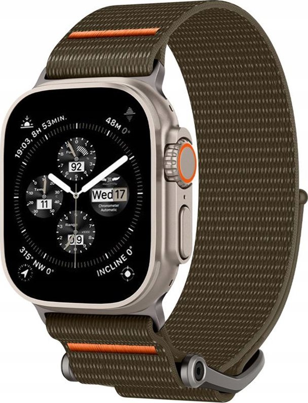Rrip ore inteligjente Spigen DuraPro Flex Ultra, pëlhurë najloni, Apple Watch 49mm 45mm 44mm 42mm, kaki