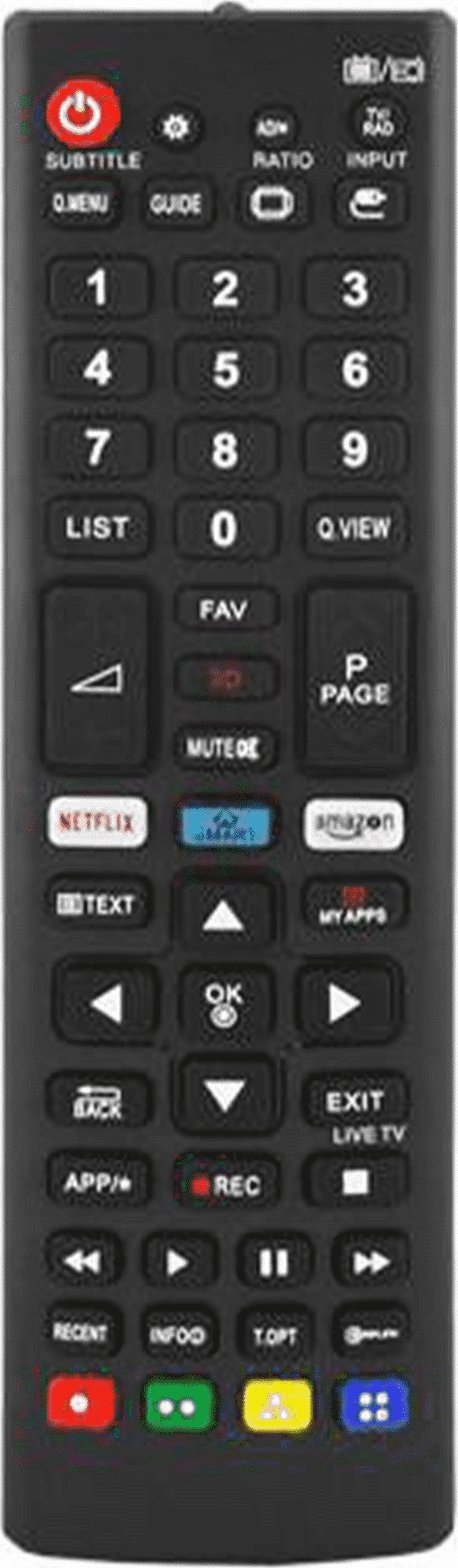 Telekomandë universale për TV LG Smart, zëvendësuese, e zezë