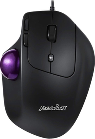 Maus ergonomik Perixx PERIMICE-520, trackball, 8 butona, me kabllo USB, i zi