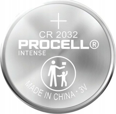 Bateri litiumi Procell Intense CR2032, monedhë, 3V, paketim 5 copë