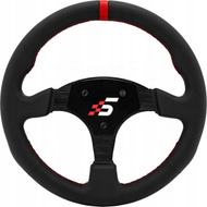 Rrethvolant garash Simagic P-330R, 330mm, lëkurë, i zi