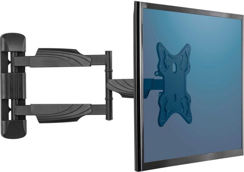 Mbajtëse muri TV Fellowes Full Motion, deri 55", 35 kg, e zezë