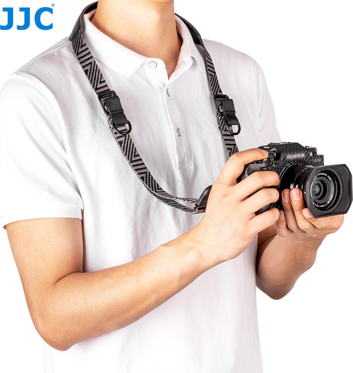 Rrip dore për kamera JJC QRS M1 Deluxe, me shkëputje të shpejtë, për kamera mirrorless, gri argjendtë
