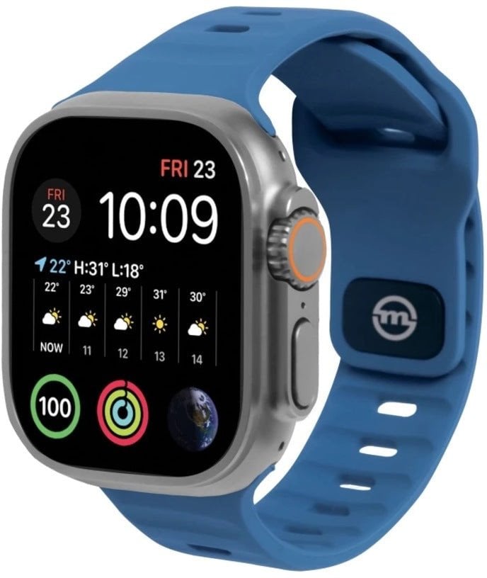 Rrip silikoni Mobile Origin Sea Blue, për Apple Watch 49mm 45mm 44mm 42mm, i kaltër