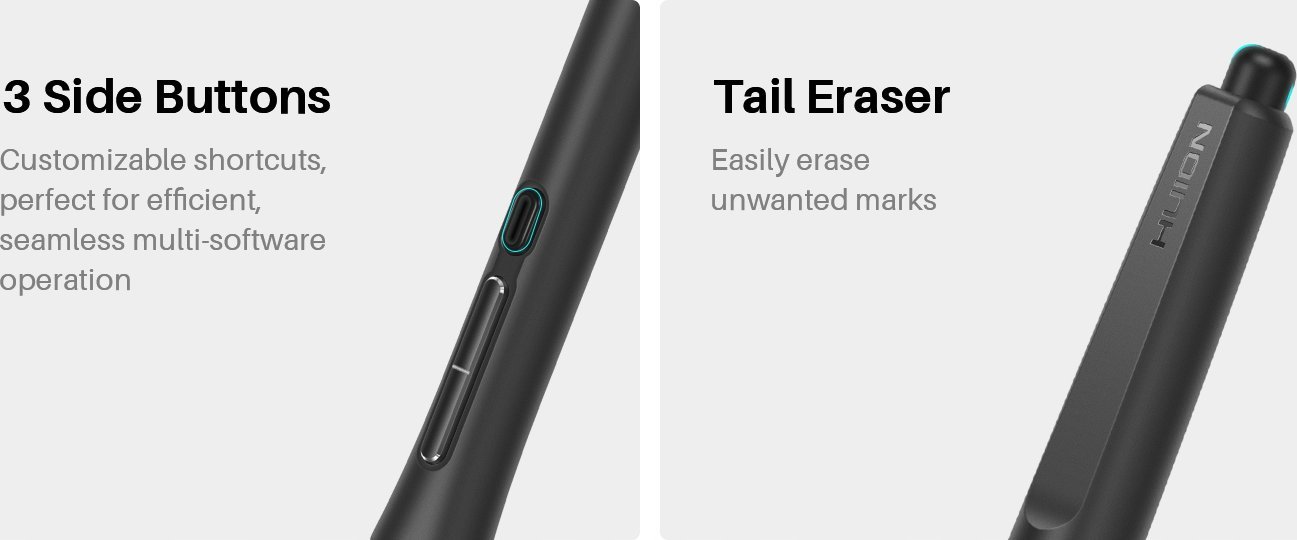 Tablet grafik Huion Kamvas Pro 19, ekran 19", stylus me presion, i zi