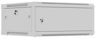 Kabinet rack LANBERG WF01-6604-00S, murale 4U, 600x600mm, gri