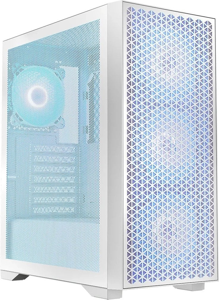 Kuti kompjuteri Logic Concept Dart Pro ARGB, MIDI Tower, me 4 ventilatorë ARGB, e bardhë