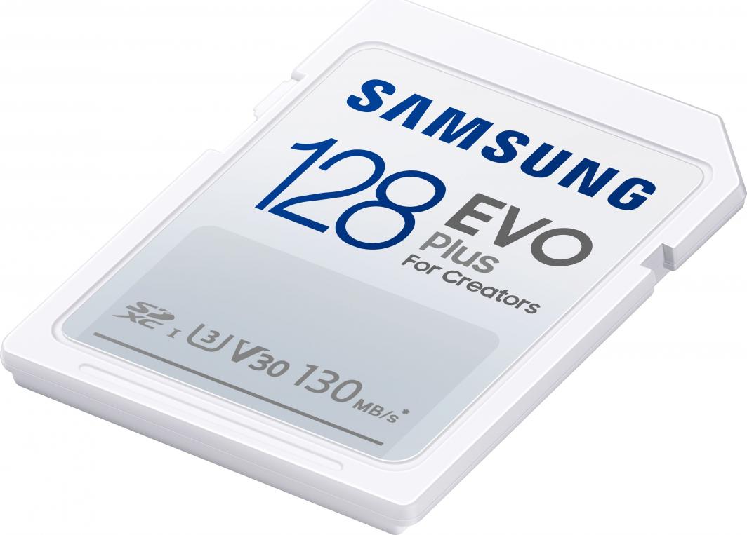 Kartë memorie Samsung EVO Plus 2021, UHS-I / U3, Class 10, SDXC, 128 GB