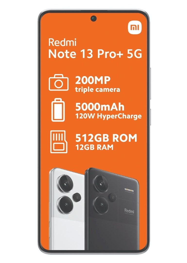 Celular Xiaomi Redmi Note 13 Pro+, 12GB/512GB, i bardhë