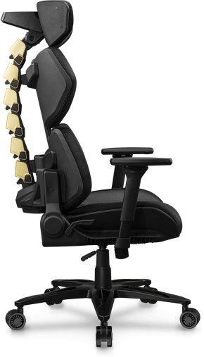 Karrige gaming Cougar Terminator Elite, ergonomike, me krahë të rregullueshëm, e artë
