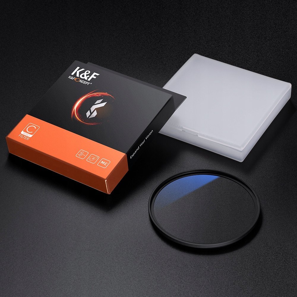 Филтер УВ K&amp;F Concept MC C Series, 52mm, тенка рамка, повеќеслоен син