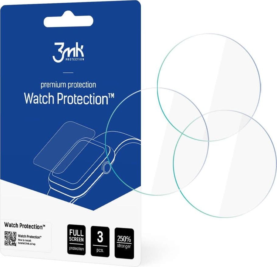 Folie mbrojtëse 3MK ARC për Huawei Watch 3, transparente
