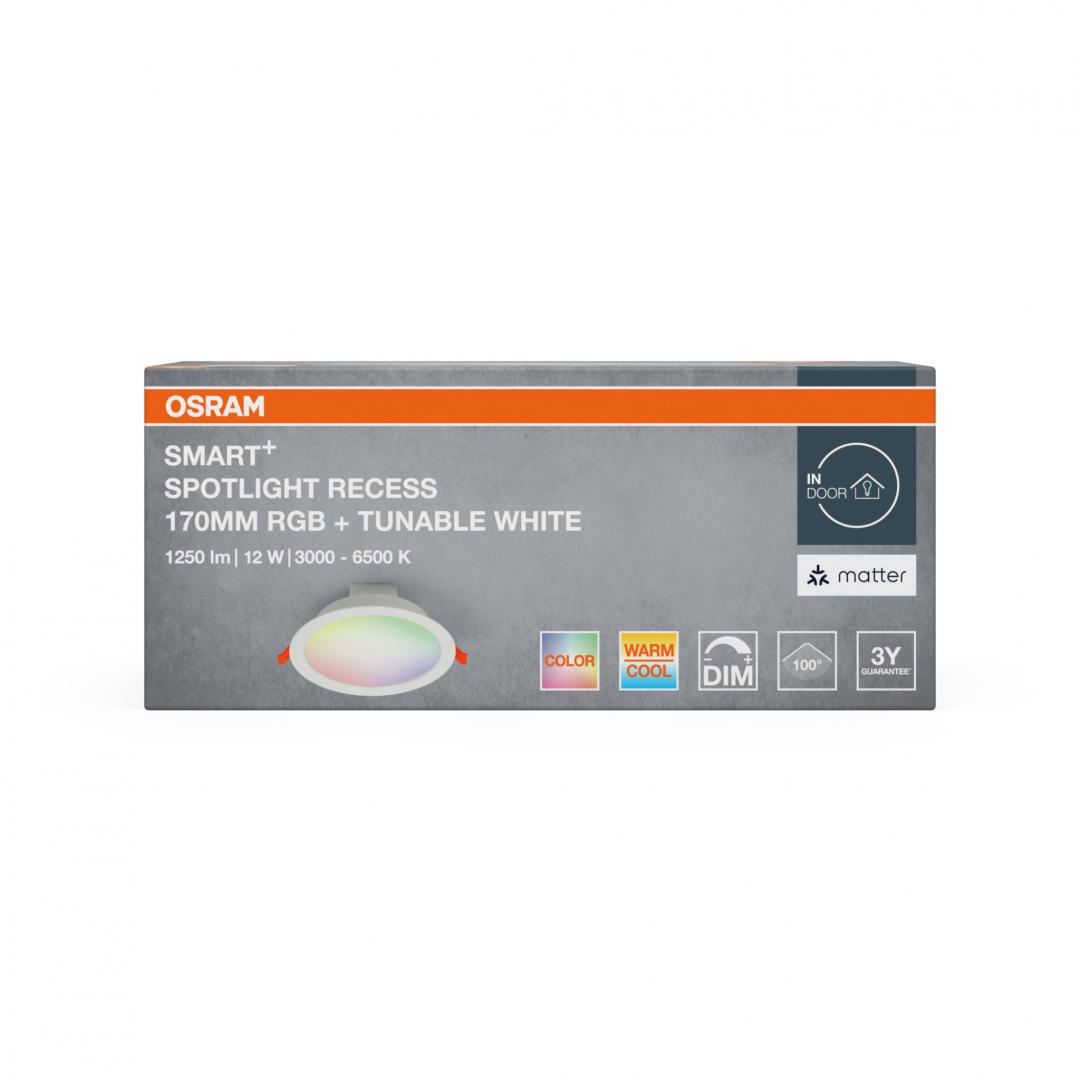 Spot LED i mençur Osram SMART+ Spot 1000lm, 12W, RGB, WiFi, i bardhë