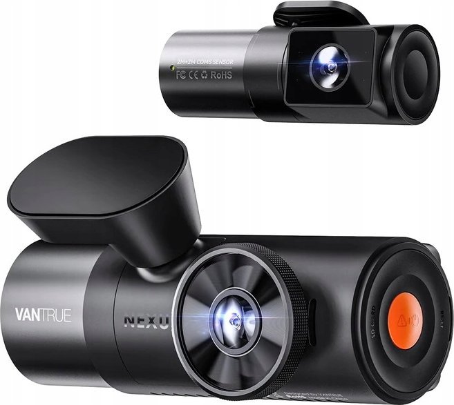 Adapter energjie për makinë Vantrue N5 4CH, furnizim i qëndrueshëm, i zi