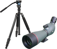 Kit teleskop Focus Viewmaster ED 16-48x65 me tripod Sirui Traveler 7VA
