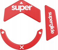 Këmbë mouse-i Superglide2 për Logitech, xham ultra i fortë, sipërfaqe e teksturuar, të zeza