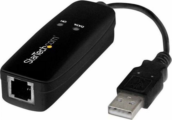 Modem USB StarTech USB 2.0, 56K, i jashtëm, i zi