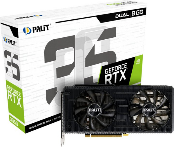 Kartelë grafike Palit GeForce RTX 3050 Dual 8GB GDDR6