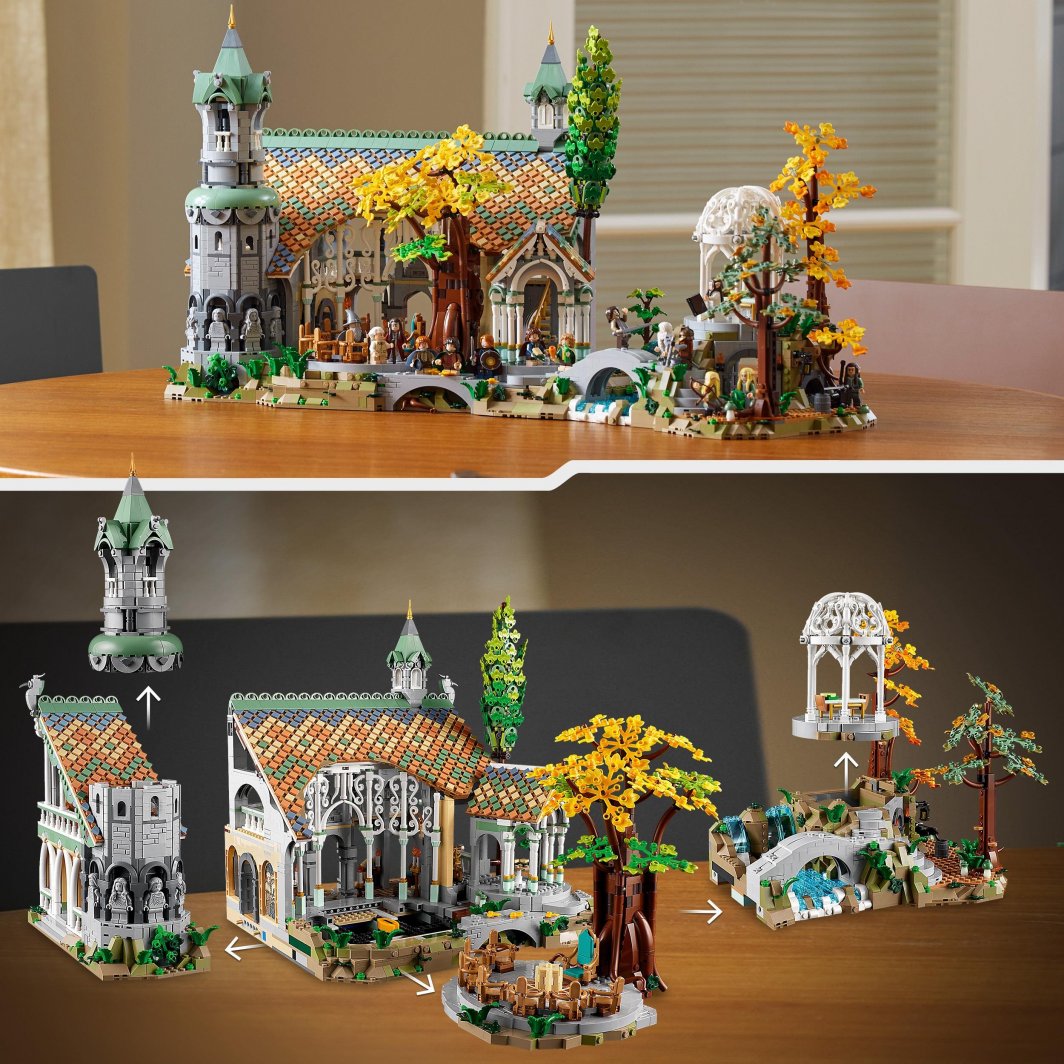 Set LEGO® Icons 10316 The Lord of the Rings: Rivendell, 6167 pjesë