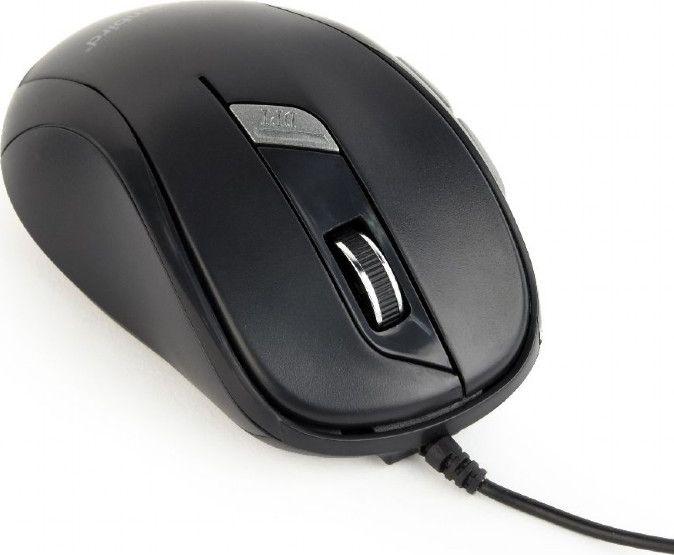 Maus Gembird MUS-6B-01, me kabllo, USB, i zi