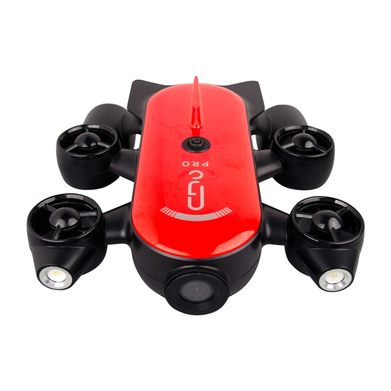 Dron nënujore Geneinno T1 Pro, 150m, kamera 4K, i kuq e zi