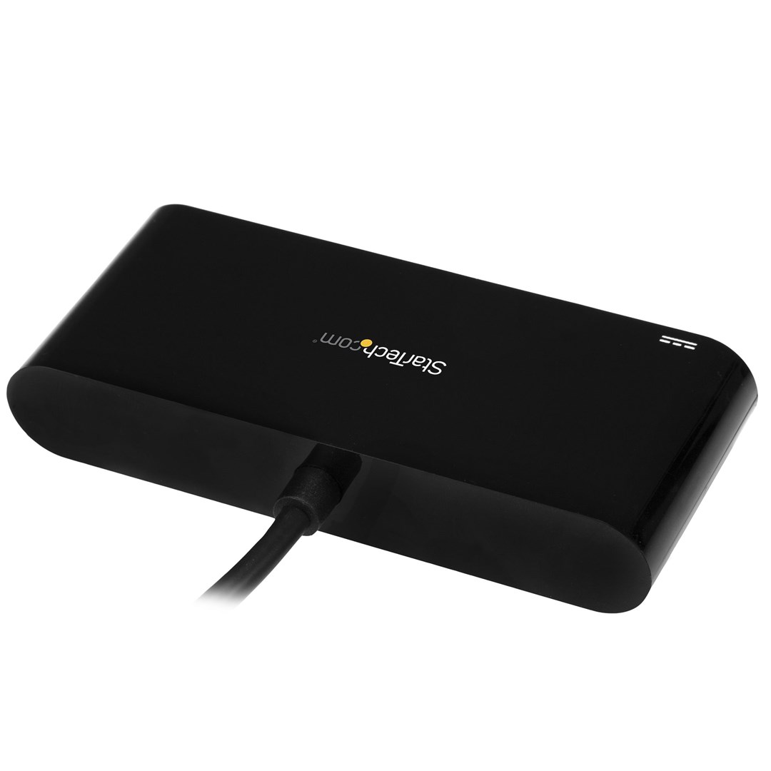 Përshtatës Startech, USB-C në Ethernet StarTech.com, 3 porta USB 3.0, Power Delivery, i zi