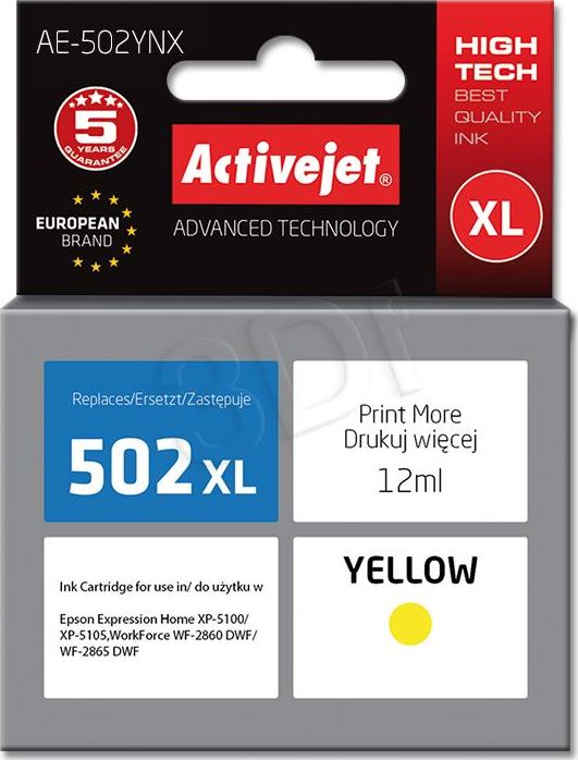Ngjyrë për printer Activejet Ink AE-502YNX, e verdhë