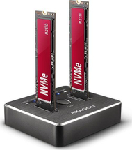 Dok stacion për SSD Axagon ADSA-M2C, NVMe M.2, USB-C 10 Gbps, gri