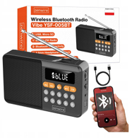 Radio portative Bluetooth Zenwire Vibe YSF-005BT, FM, USB microSD AUX, e zezë