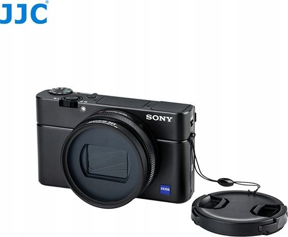 Adapter filtri JJC për Sony RX100 VI, diametër 52mm, me kapak mbrojtës, i zi