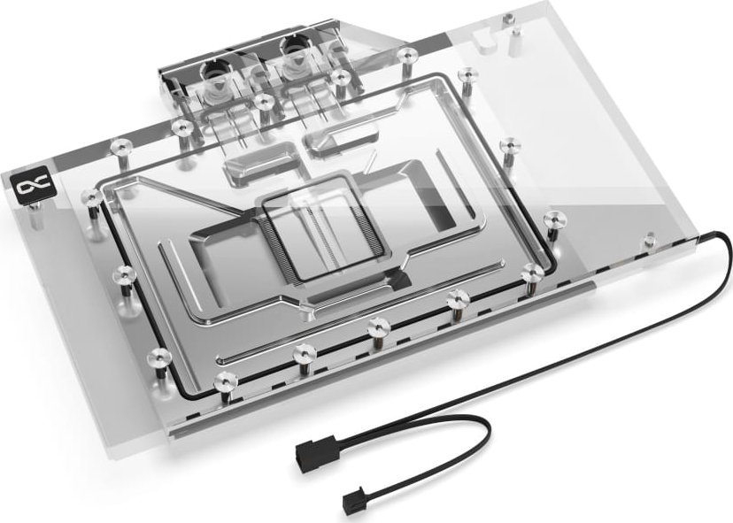 Bllok uji për GPU Alphacool Eisblock Aurora RTX 4090 Master V.2, akrilik dhe nikeli, me backplate, i zi transparent