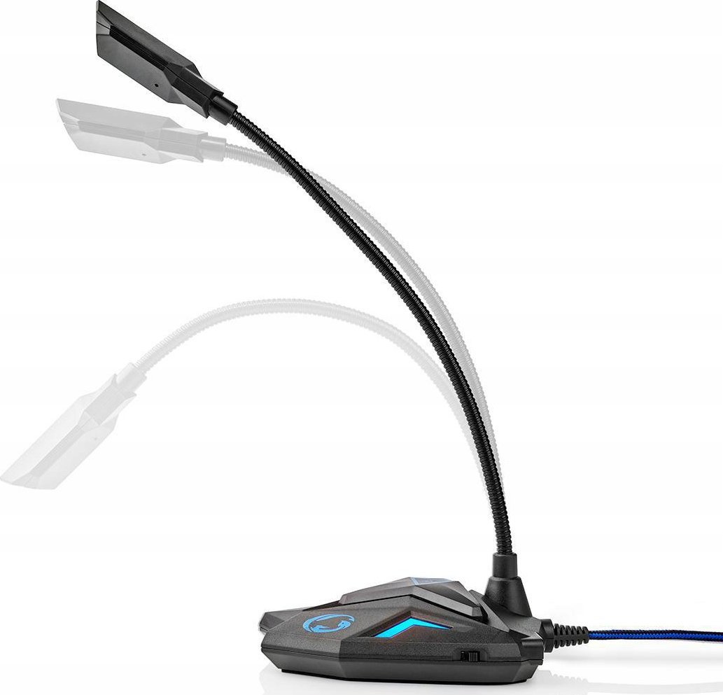 Mikrofon Nedis Streaming Gaming, USB, dalje audio 3.5 mm, i zi
