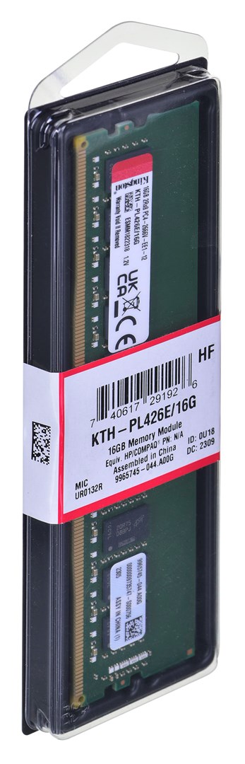 Меморија Кингстон KTH-PL426E, 16GB DDR4, 2666MHz, жолта