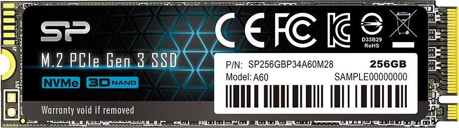 Disk Silicon Power SSD, 256GB M.2 2280 PCI-E x4 Gen3 NVMe (SP256GBP34A60M28)