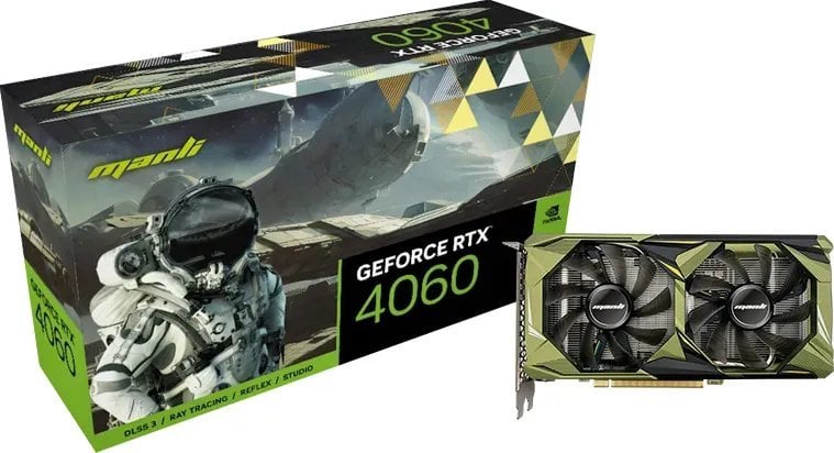 Kartelë grafike Manli GeForce RTX 4060 8GB GDDR6