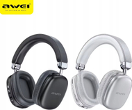 Kufje Bluetooth Awei AT7 Over Ear, pa tela, të zeza
