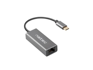Адаптер за мрежа Natec Cricket USB-C 3.1, 1 Gbps, сив