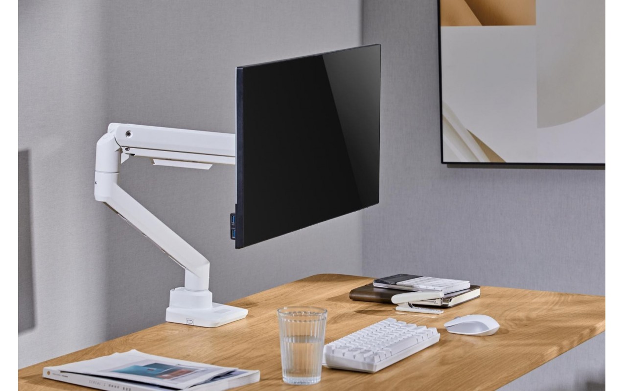 Mbajtëse monitori Serioux SRXA-MM69-C012, 17-49", krah me gaz, e bardhë